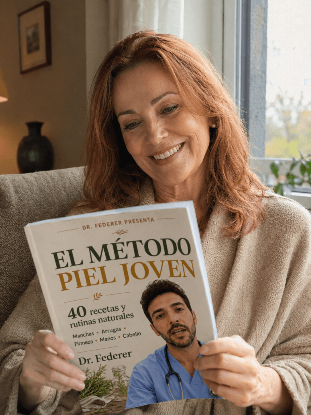 Graciela M. con su guía